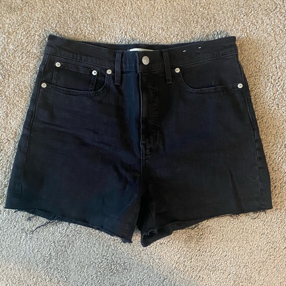 Madewell Pants - Madewell High Rise Denim Shorts Black 29